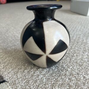 Chulucanas folk art Peruvian Pottery Set of 4